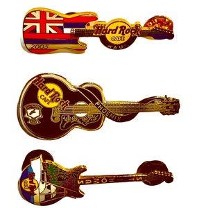 Hard Rock Cafe Maui, St Thomas and Phoenix Pins